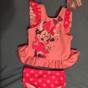 Disney Minnie Mouse Toddlers size 2 bathing suit